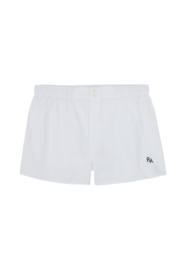 WHITE BOXER SHORT