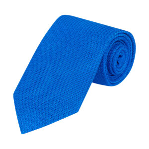 Electric Blue Grenadine Silk Tie